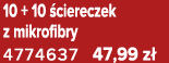 10 + 10 ciereczek z mikrofibry 4774637 47,99 z 
