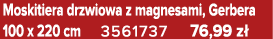 Moskitiera drzwiowa z magnesami, Gerbera 100 x 220 cm 3561737 76,99 z 